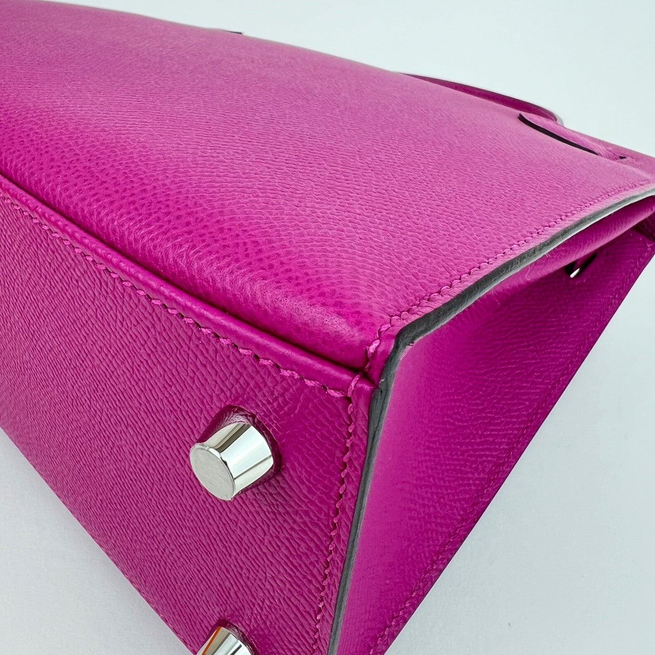Kelly25 Sellier ケリー25 セリエ Rose pourpre ローズパープル Epsom エプソン PHW シルバー金具 C刻