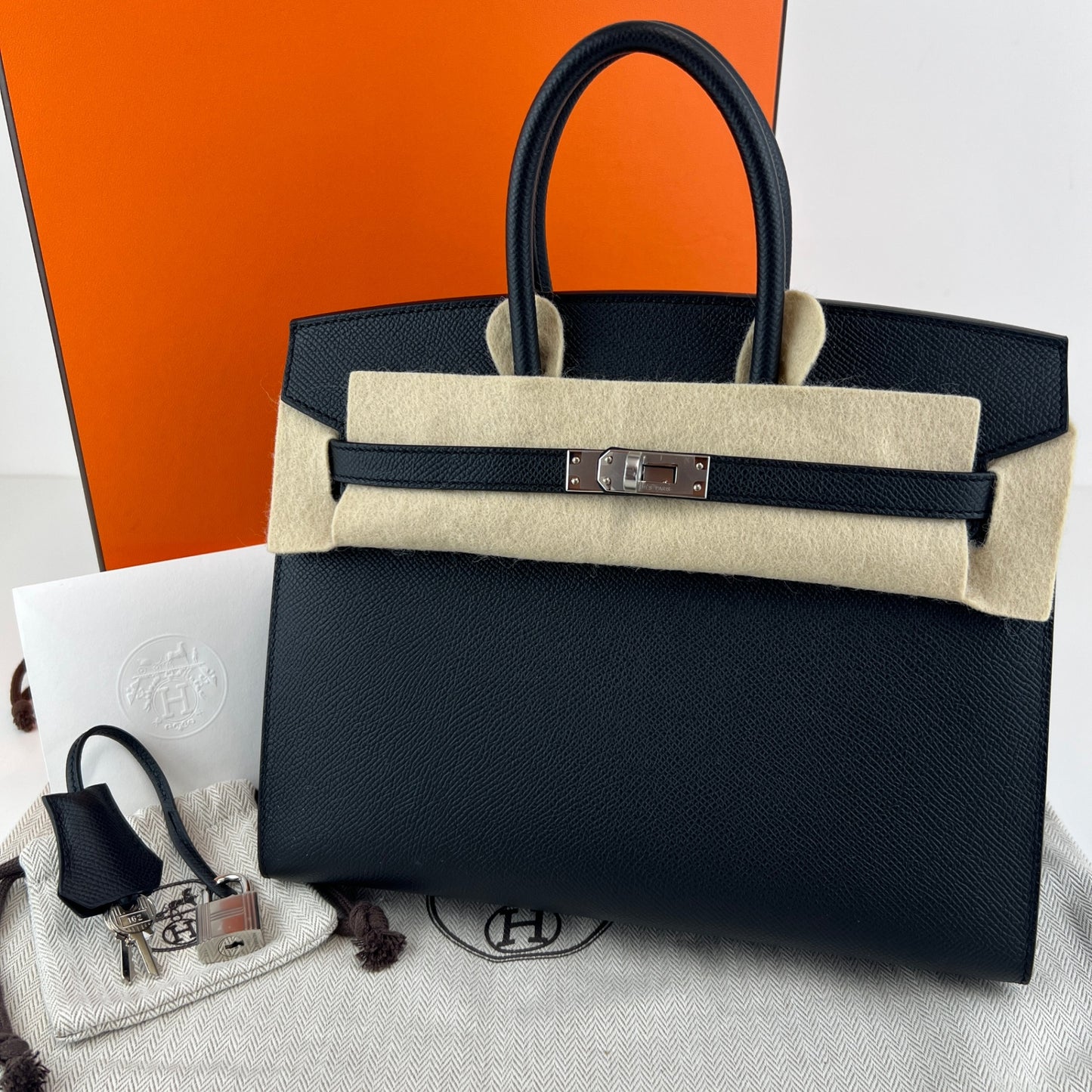 Hermès エルメス Birkin25 sellier バーキン25セリエ Stamp-W W刻印 Epsom エプソン Black ブラック PHW シルバー金具