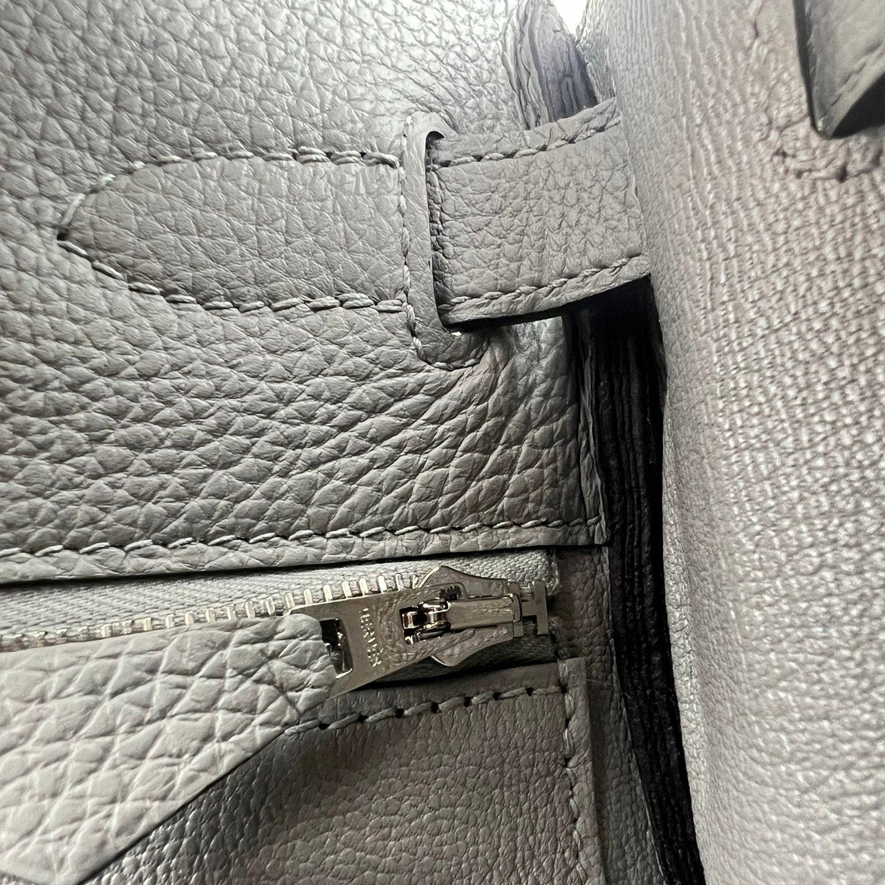 Kelly28 ケリー28 Gris moyen グリムエット Togo トゴ PHW シルバー金具 Stamp-W W刻印