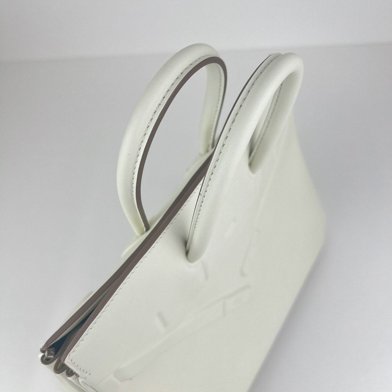 Birkin25 shadow バーキン25 シャドウ Mushroom マッシュルーム Swift スイフト PHW シルバー金具 Stamp-B B刻印