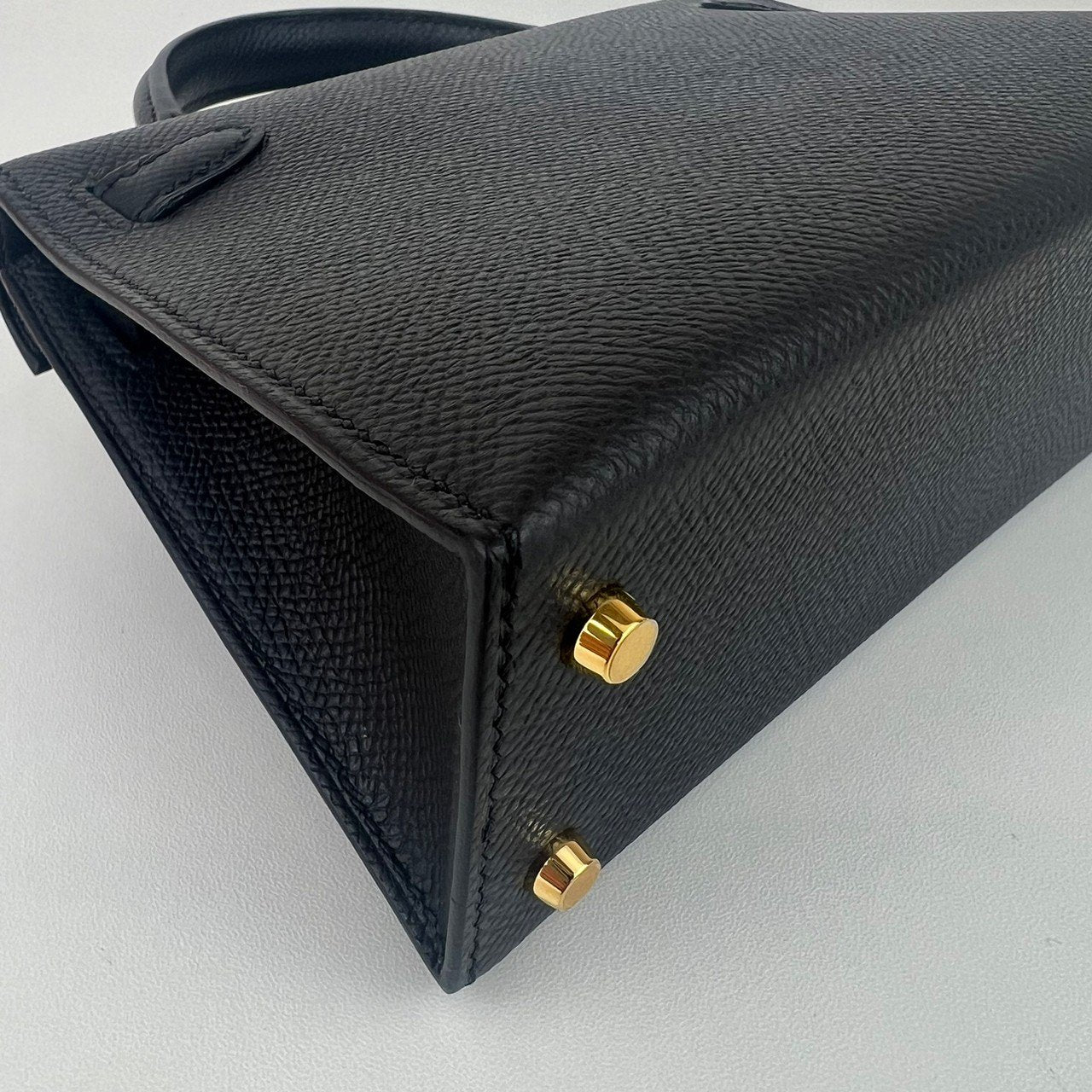 Mini kelly ミニケリー Black ブラック GHW ゴールド金具 Epsom エプソン Stamp-W W刻印