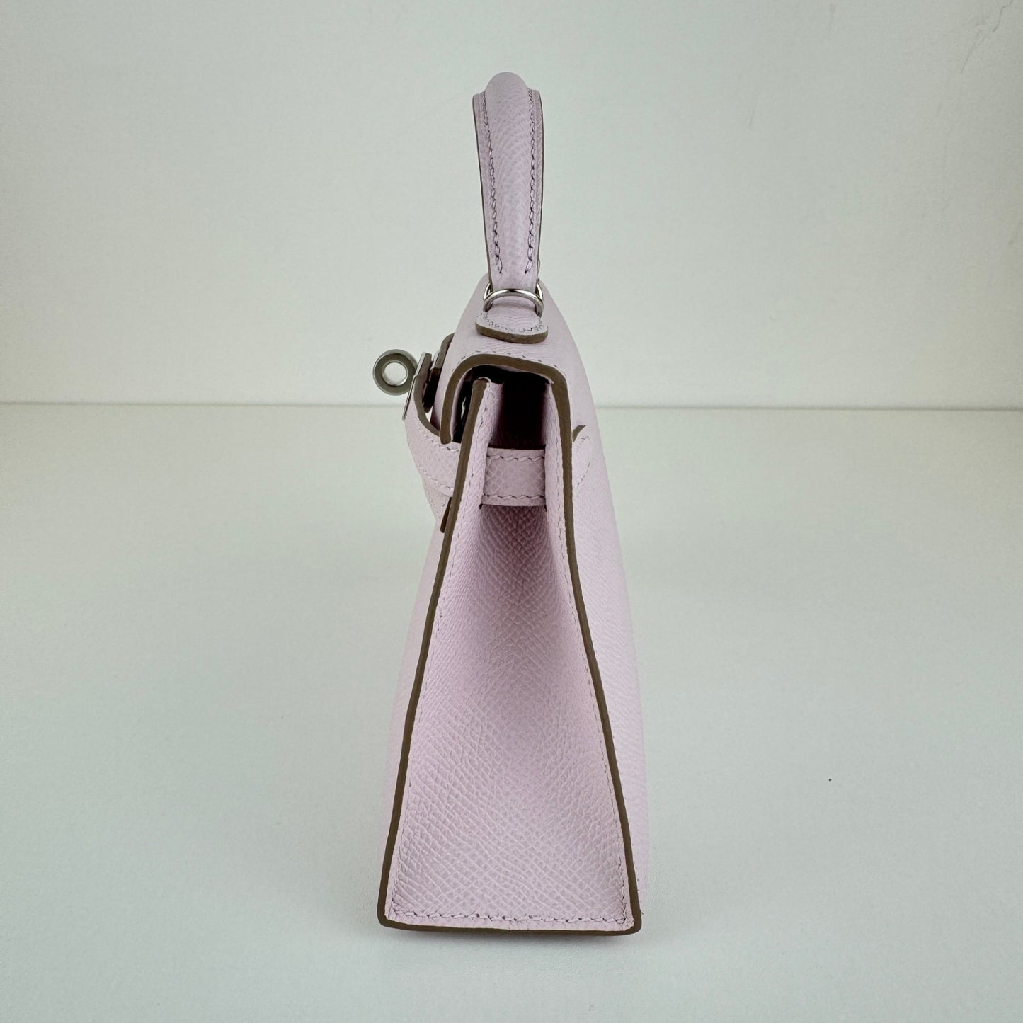 Mini kelly ミニケリー Mauve pale モーヴペール PHW シルバー金具 Stamp-W W刻 Epsom エプソン