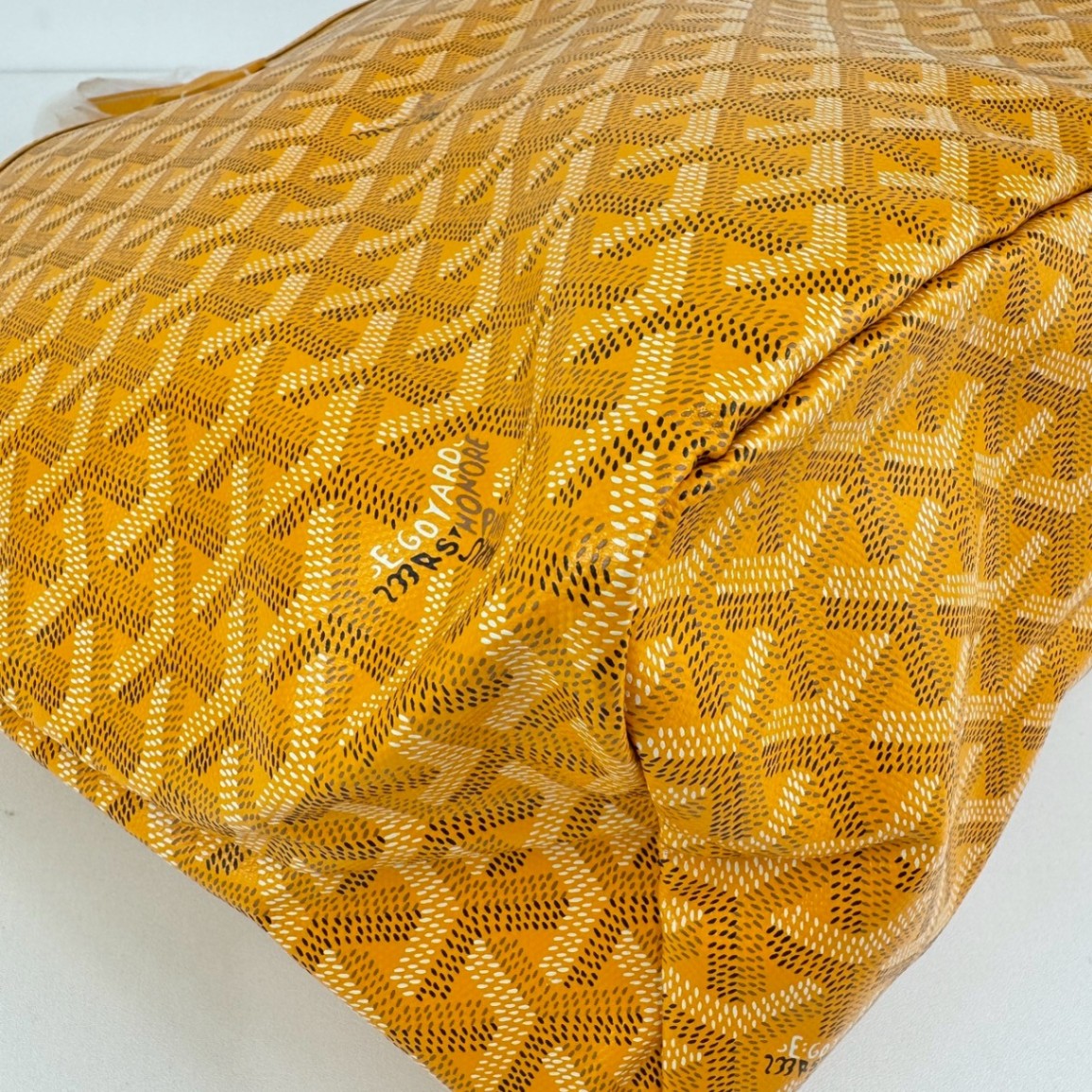サンルイPM イエロー ゴヤールディンキャンバス/シュヴロッシュカーフスキン