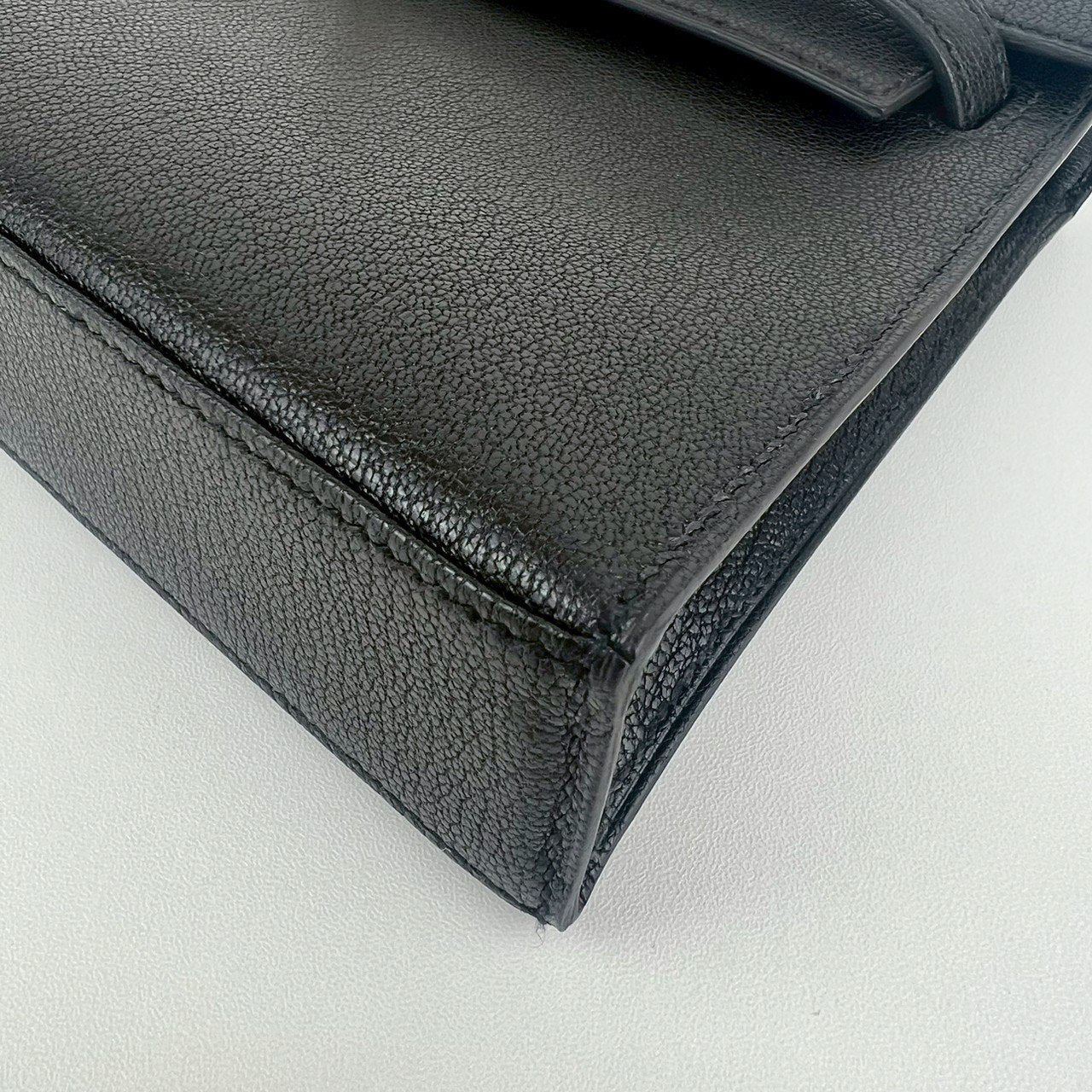 Kelly elan ケリーエラン Black ブラック Chevre シェーブル GHW ゴールド金具 Stamp-B B刻印