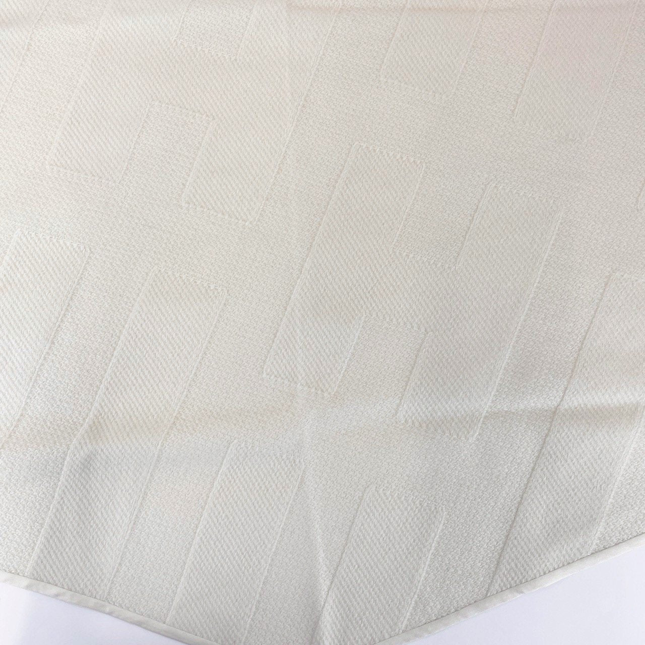 Hermès エルメス ロザンジュ 《ストライプH》 LOSANGE カシミア 100% White ホワイト