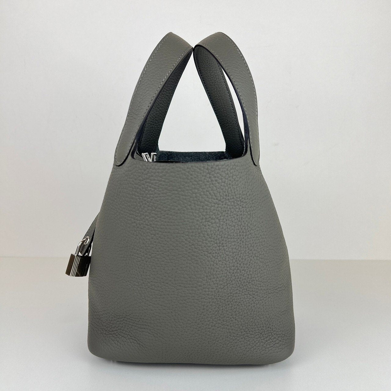 Picotin lock PM ピコタンロックPM Gris meyer グリメイヤー Clemence クレマンス PHW シルバー金具 Stamp-U U刻印