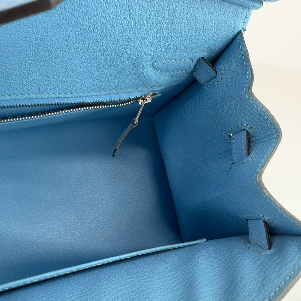 Birkin25 sellier バーキン25 セリエ Celeste セレステ PHW シルバー金具 U刻 Epsom エプソン