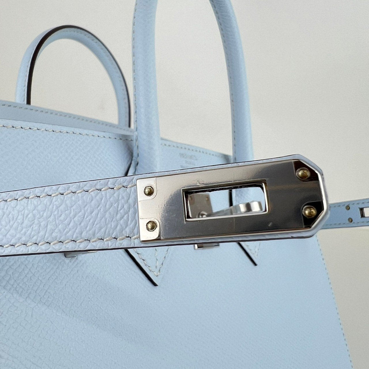 Birkin25 Sellier バーキン25セリエ Blue brume ブルーブリュム PHW シルバー金具 Y刻 Epsom エプソン