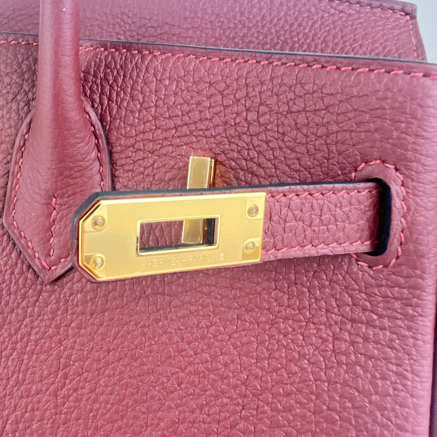 Birkin25 バーキン25 Rouge H ルージュアッシュ Togo トゴ GHW ゴールド金 Stamp-W W刻印