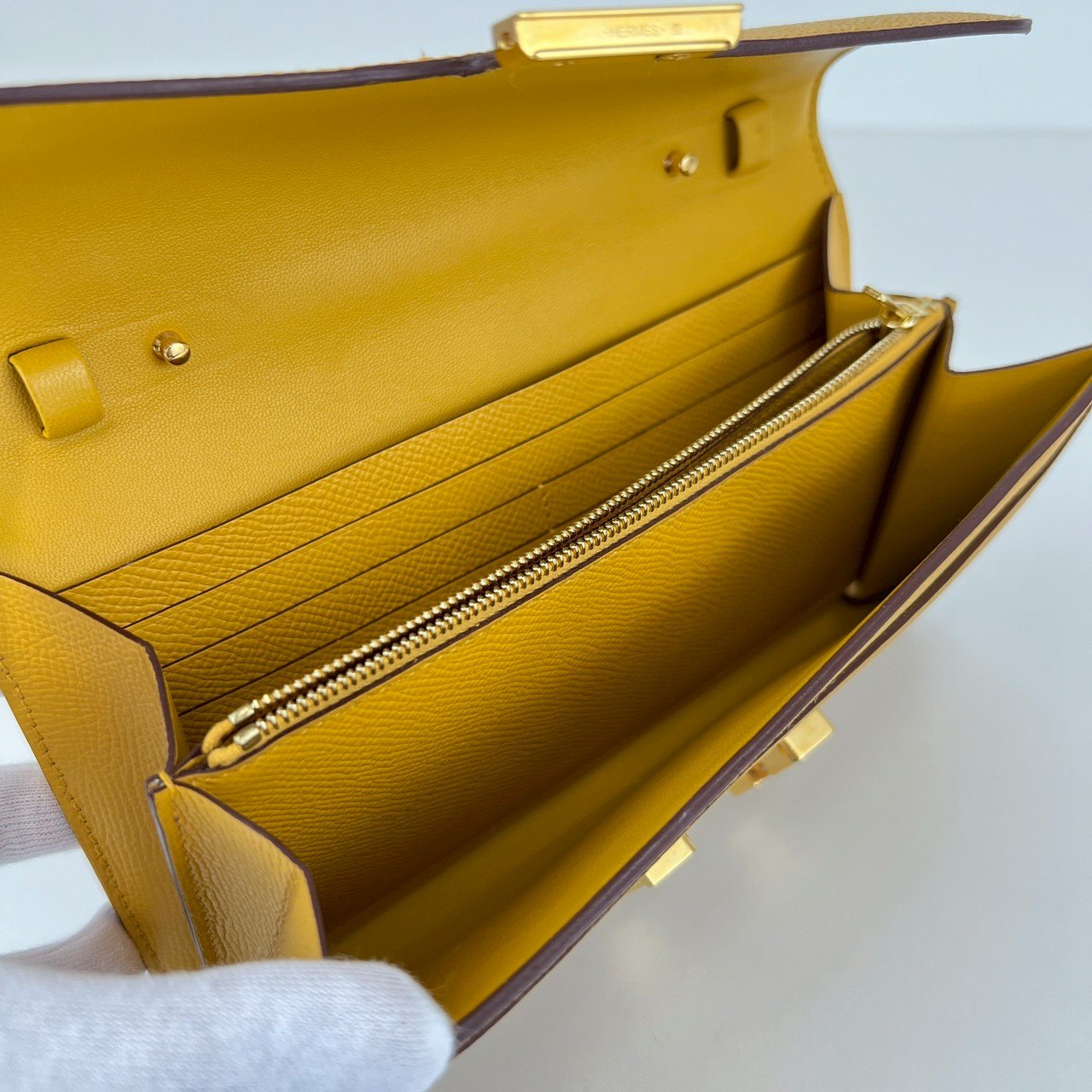 Constance To Go コンスタンストゥーゴー Jaune naples ジョーヌナプル GHW ゴールド金具 Z刻印 Epsom エプソン