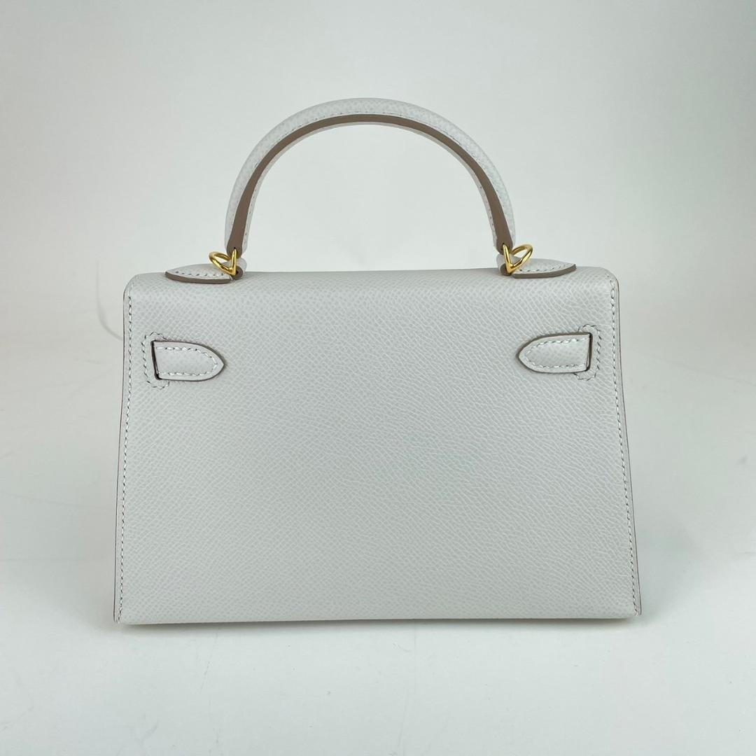 Mini kelly ミニケリー Gray pearl グリパール Epsom エプソン GHW ゴールド金具 B刻