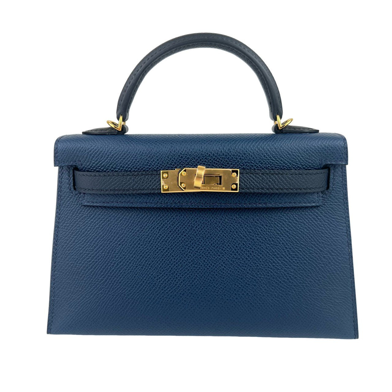 Mini kelly toricolor ミニケリートリコロール Bleu de presse/Black/Bleu indigo ブルードプリュス/ブラック/ブルーインディゴ GHW ゴールド金具 Epsom エプソン B刻印 Stamp-B
