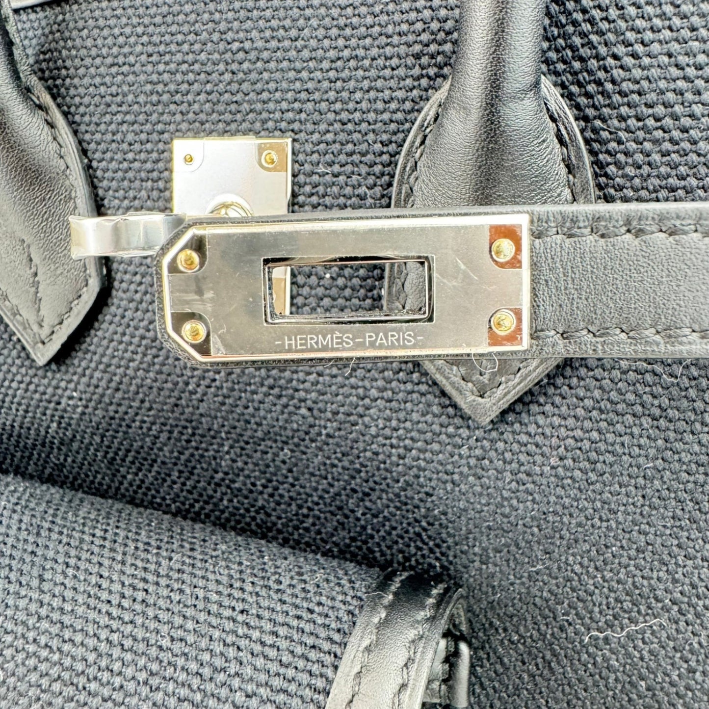 Birkin25 Cargo バーキン25カーゴ Black ブラック PHW シルバー金具 Toile Goeland Canvas Veau Swift トワルゴエラン ヴォースイフトStamp-W W刻印