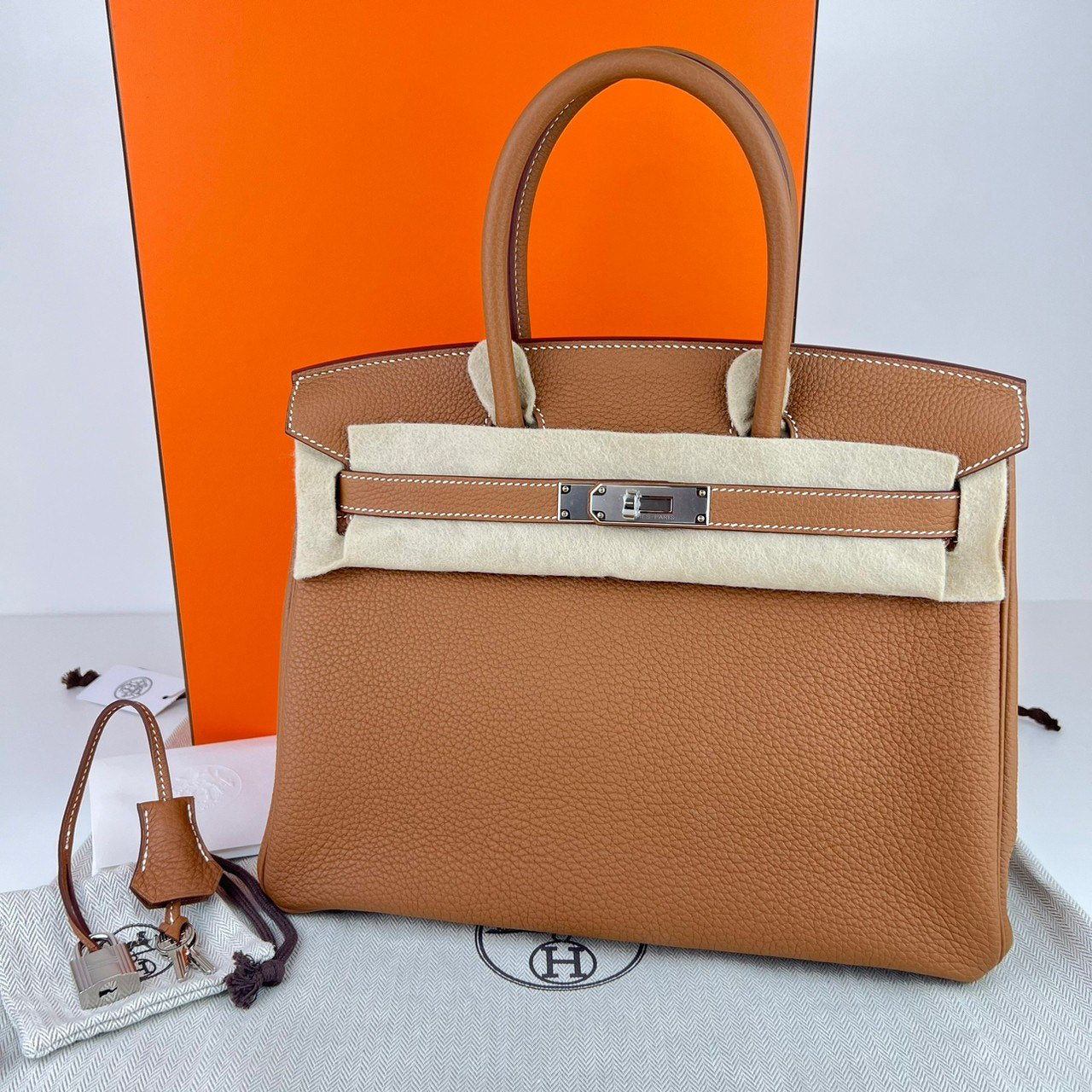 Birkin30 バーキン30 Gold ゴールド PHW シルバー金具 Togo トゴ Stamp-W W刻印
