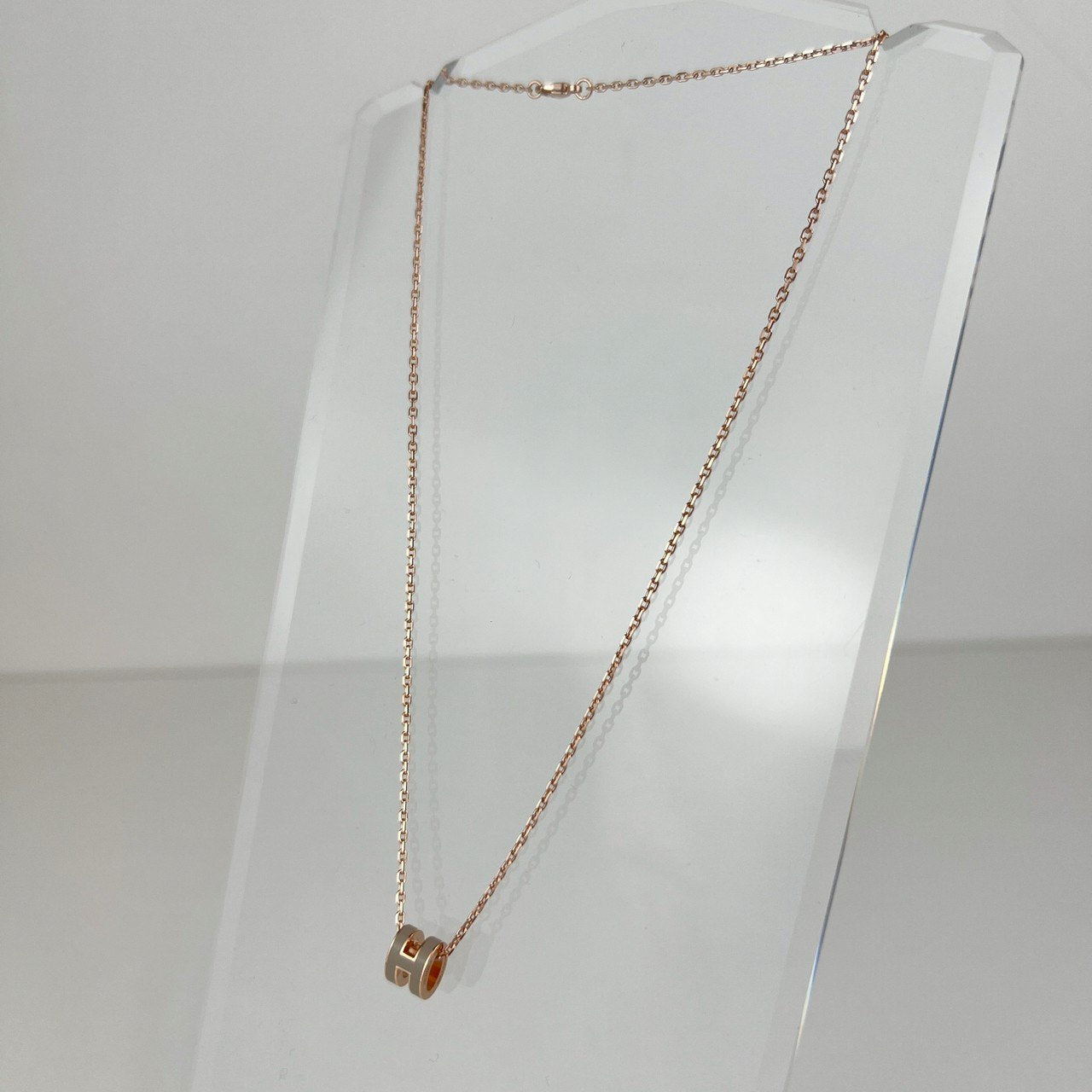 Pendant Mini pop H ミニポップH Marron grace マロングラッセ Rose gold plated ローズゴールドプレーテッド