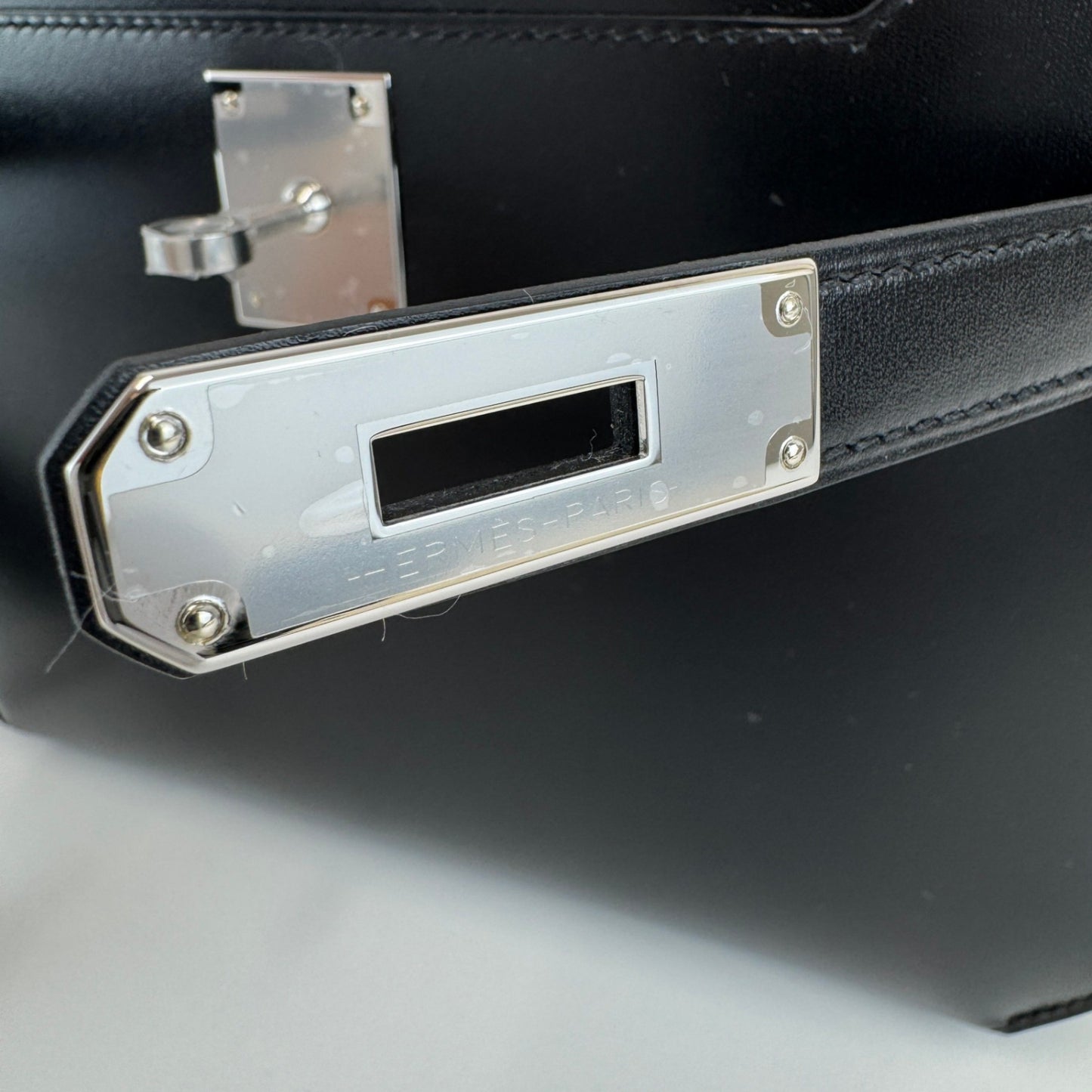 Hermès エルメス Kelly depeche ケリーデペッシュ Stamp-W W刻印 Box calf ボックスカーフ Black ブラック PHW シルバー金具