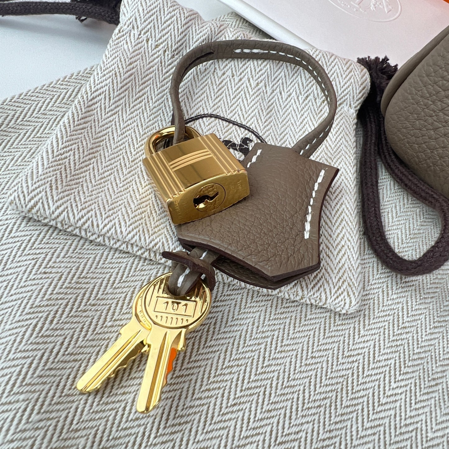 Birkin25 バーキン25 Etoupe エトープ Togo トゴ GHW ゴールド金具 Stamp-K K刻印