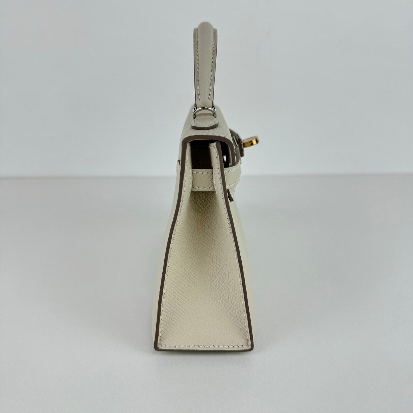 Mini kelly ミニケリー Craie クレ Epsom エプソン electrum hardwear エレクトラム金具 Stamp-W W刻印