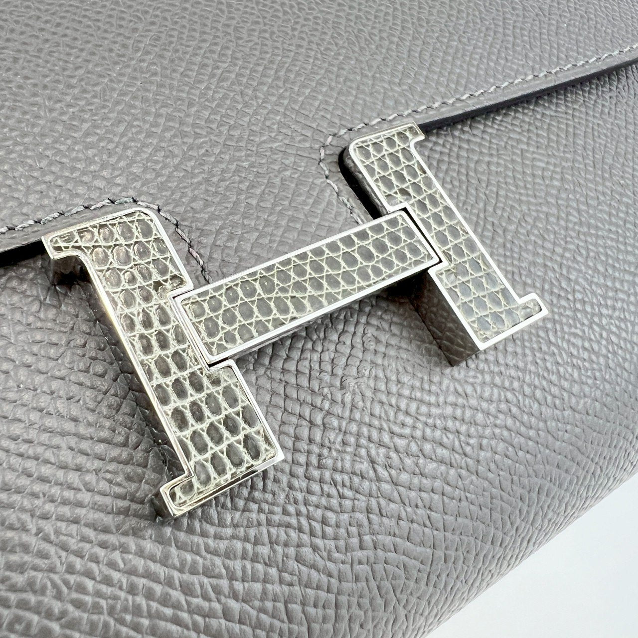 Constance to go コンスタンストゥーゴー Gris meyer グリメイヤー Epsom エプソン PHW/crocodile シルバー金具/リザード Stamp-U U刻印