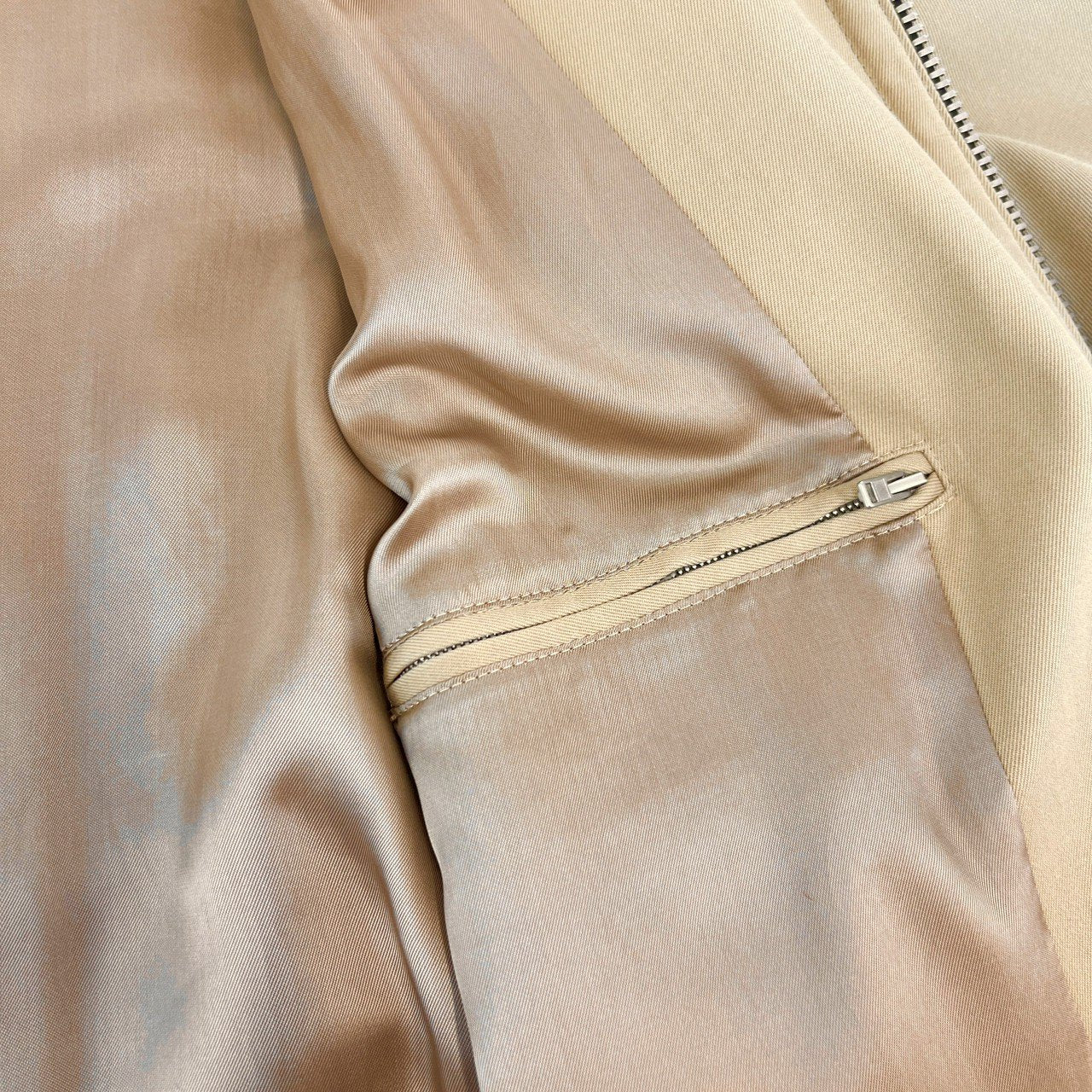 ジップアップトレンチコート beige ベージュ サイズ46
