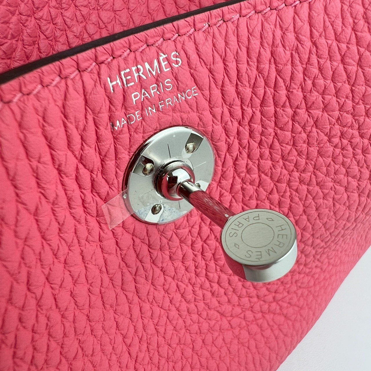 Hermès エルメス Lindy mini リンディミニ Stamp-W W刻印 Taurillon Clemence トリオンクレマンス Rose azalee ローズアザレ PHW シルバー金具