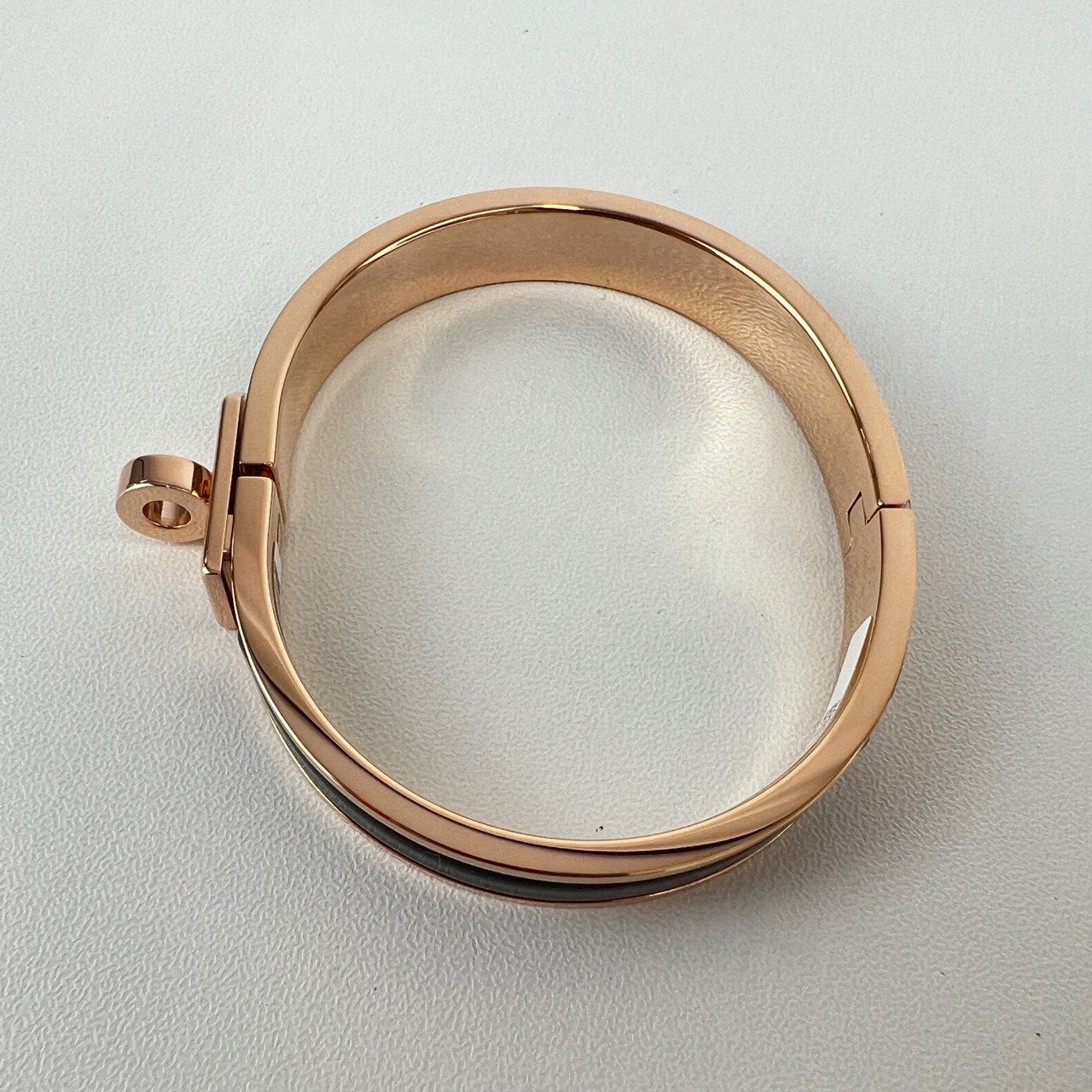 Hermès エルメス Mini Clic Kelly bracelet PM 200004F001PM ミニ クリック ケリー ブレスレット エナメルブレスレット ファン Black / Rosegold :ブラック / ローズゴールド