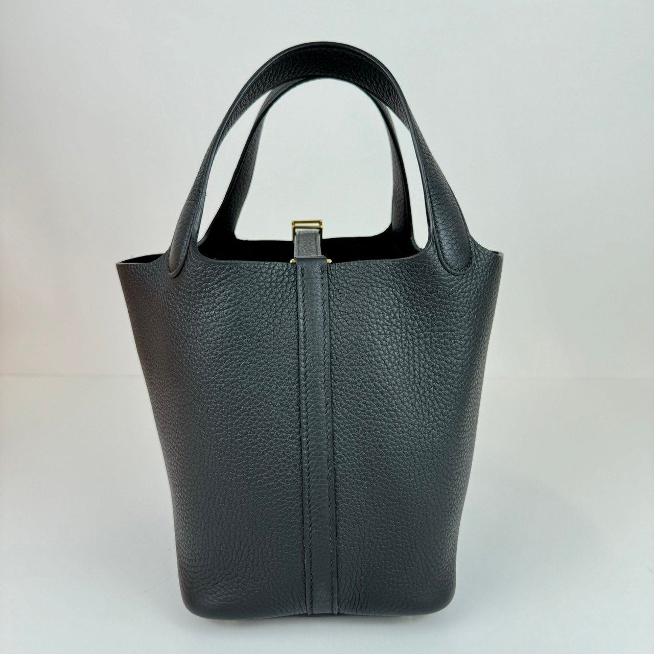 Picotin Lock PM ピコタンロック18 Black ブラック GHW ゴールド金具 Taurillon clemence トリヨンクレマンス Stamp-W W刻印