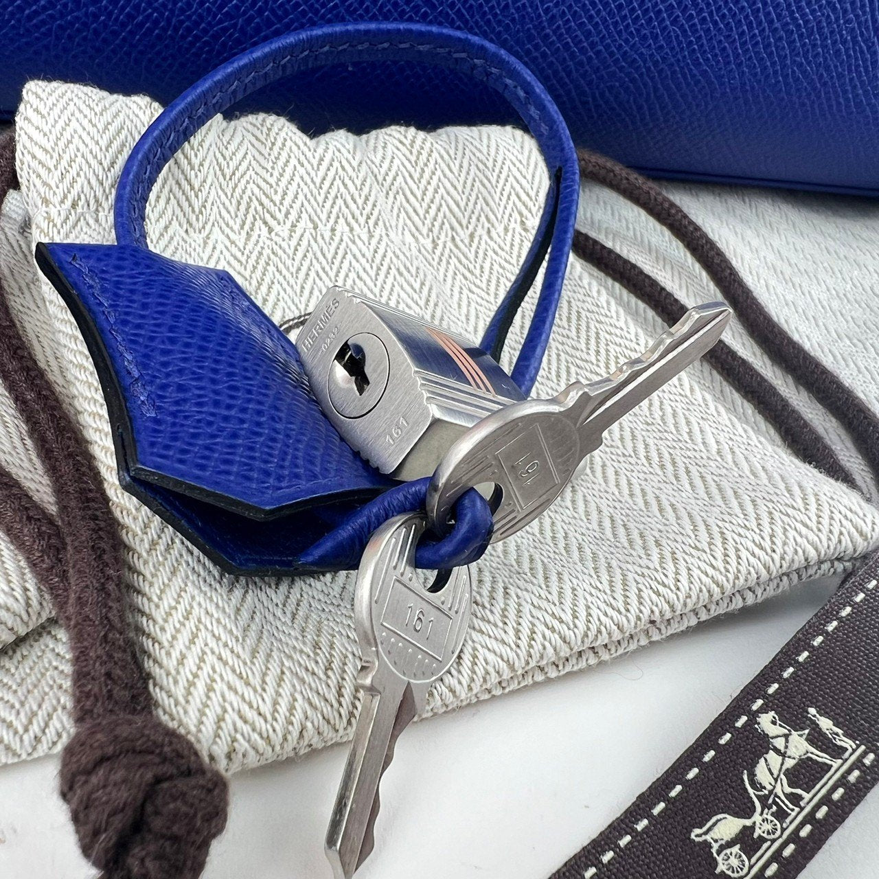 Kelly28 ケリー28 Blue royal ブルーロイヤル Epsom エプソン PHW シルバー金具 B刻