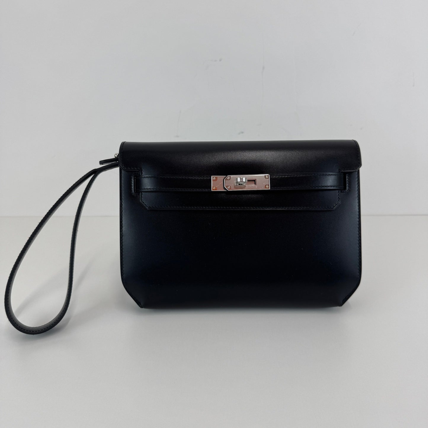 Hermès エルメス Kelly depeche ケリーデペッシュ Stamp-W W刻印 Box calf ボックスカーフ Black ブラック PHW シルバー金具