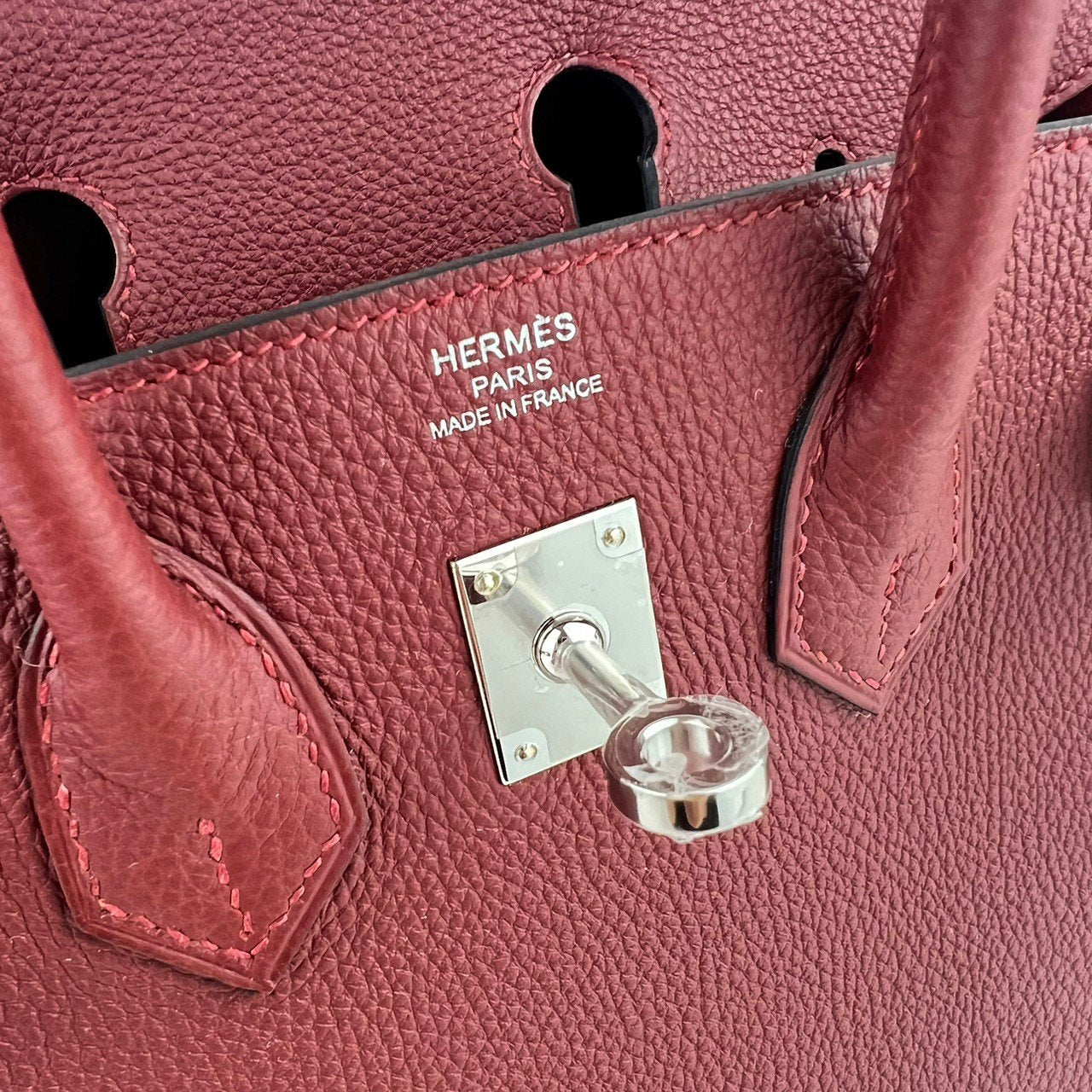 Birkin25 バーキン25 Rouge H ルージュアッシュ Togo トゴ PHW シルバー金具 Stamp-W W刻印