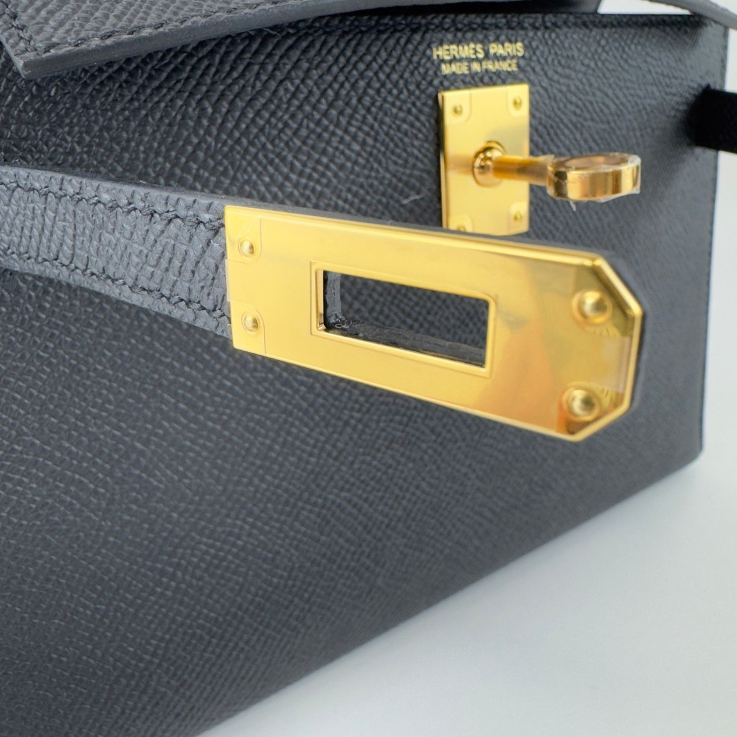 Mini kelly ミニケリー Black ブラック Epsom エプソン GHW ゴールド金具 Stamp-W W刻印