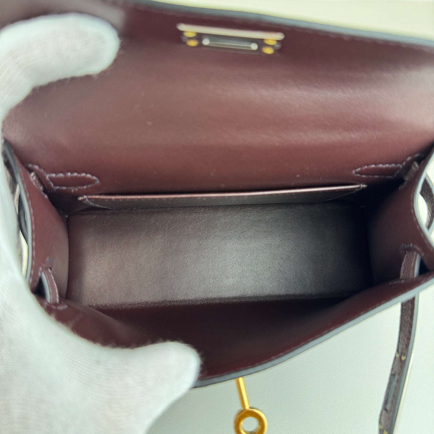 Hermès エルメス Mini kelly ミニケリー Stamp-W W刻印 Epsom エプソン Rouge sellier ルージュセリエ EHW エレクトラム金具
