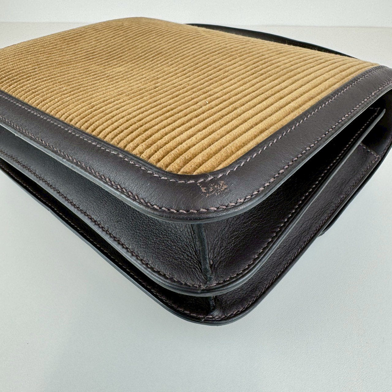 Constance 24 コンスタンス24 Corduroy/Swift コーデュロイ/スウィフト Tabac camel タバックキャメル GHW ゴールド金具 Stamp-D D刻印