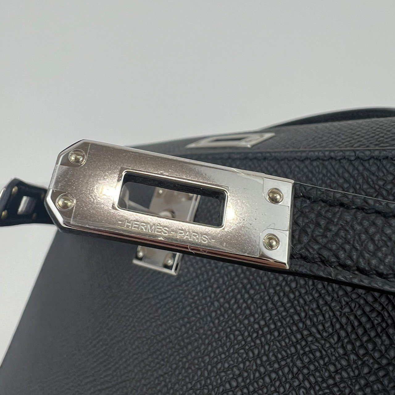 Mini kelly ミニケリー Stamp-B B刻印 Epaom エプソン Black ブラック PHW シルバー金具 2WAYバッグ ショルダーバッグ ハンドバッグ