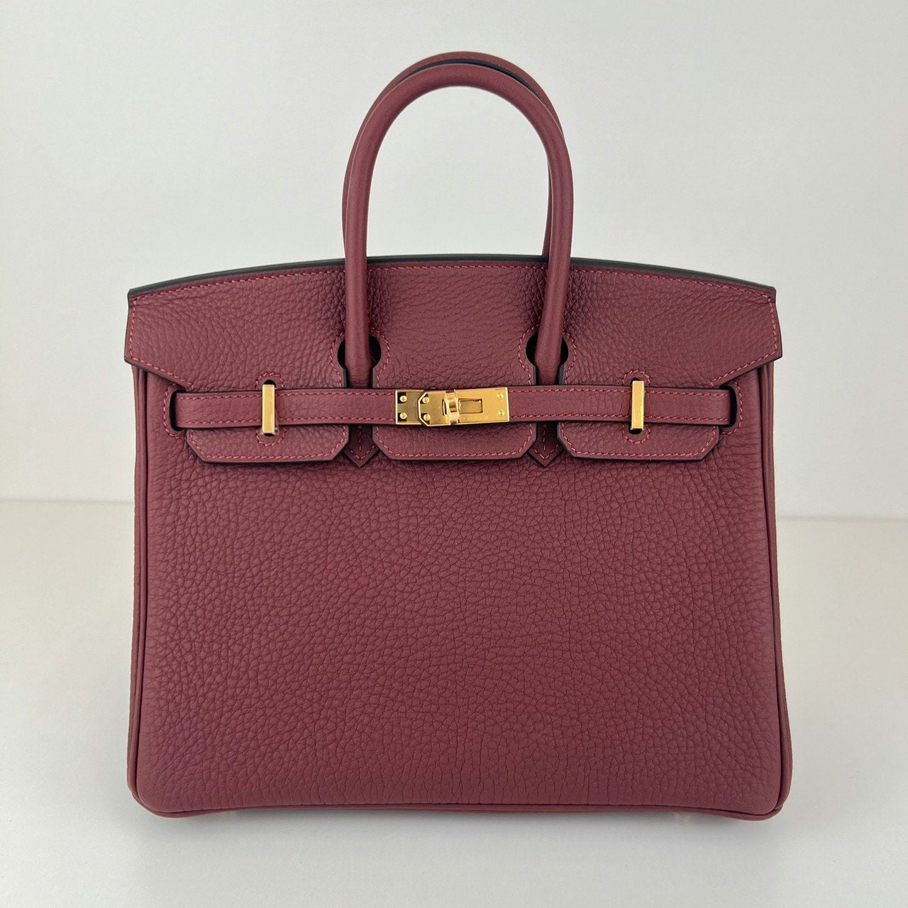 Birkin25 バーキン25 Rouge H ルージュアッシュ GHW ゴールド金具 W刻 Togo トゴ
