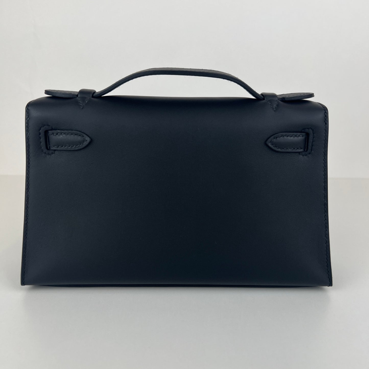 Pochette kelly ポシェットケリー Black ブラック Swift スイフト PHW シルバー金具 Stamp-K K刻印