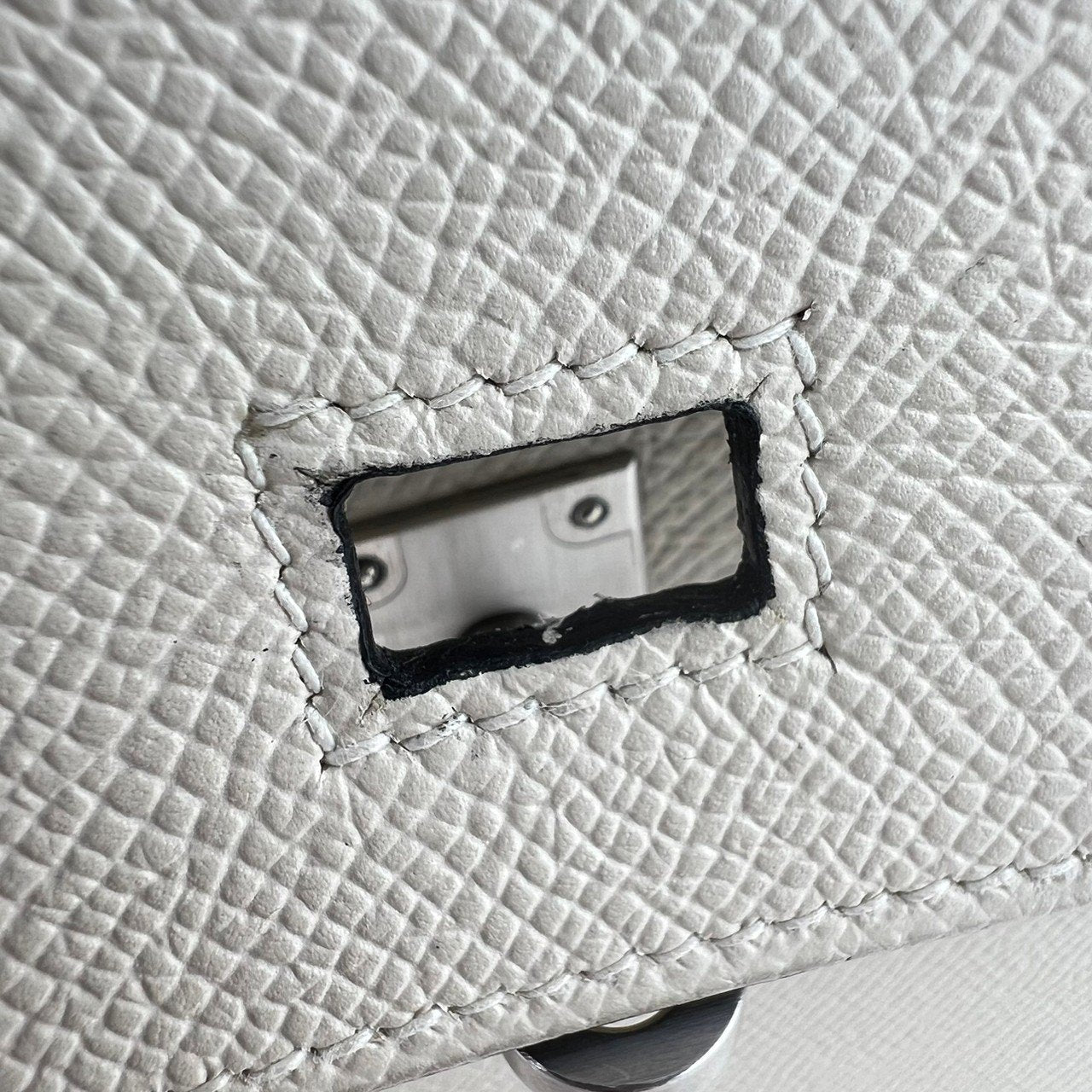 Birkin25 バーキン25 Craie/Black クレ/ブラック Togo トゴ PHW シルバー金具 D刻