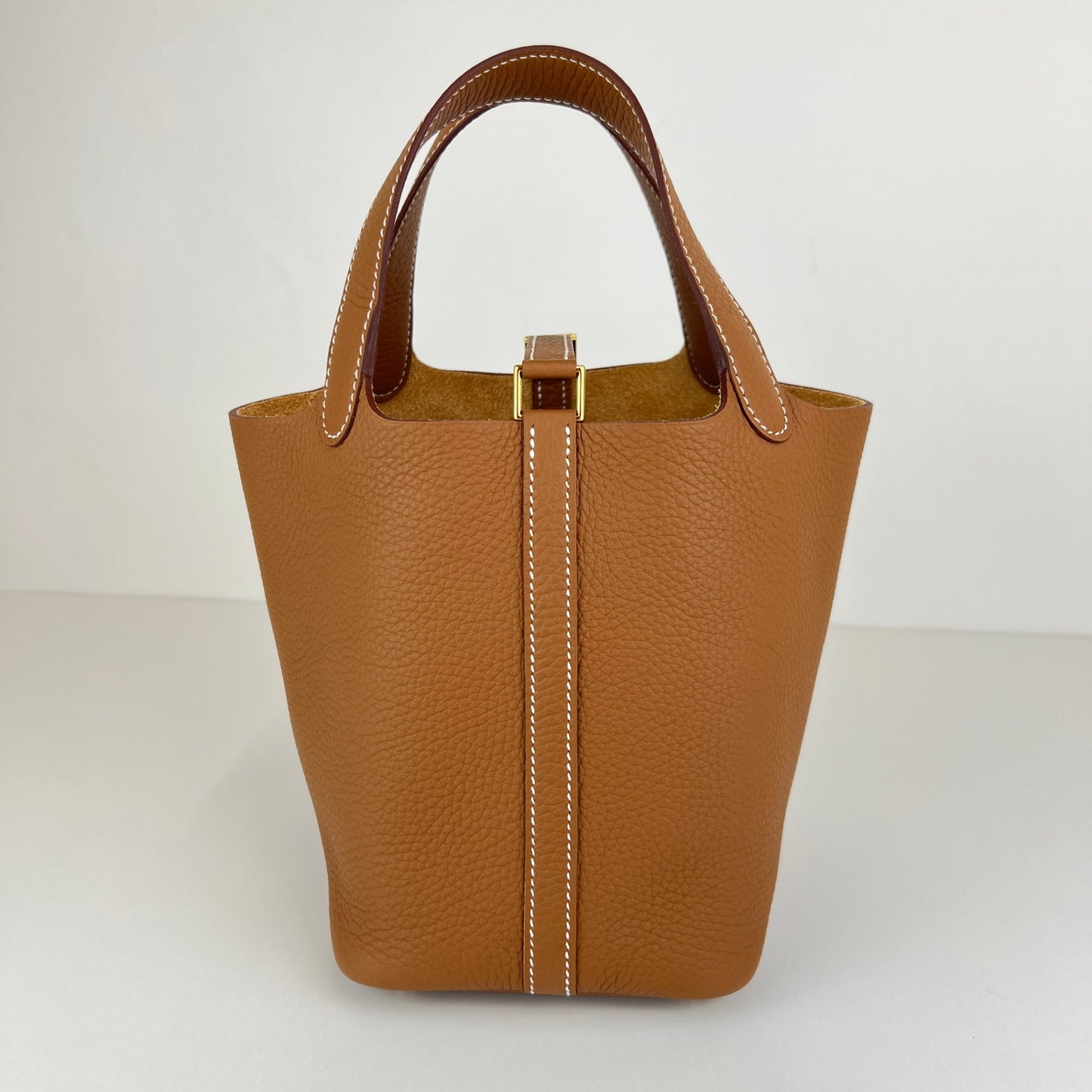 Hermès エルメス Picotin lock PM ピコタンロックPM Stamp-W W刻印 Gold ゴールド GHW ゴールド金具 Clemence クレマンス