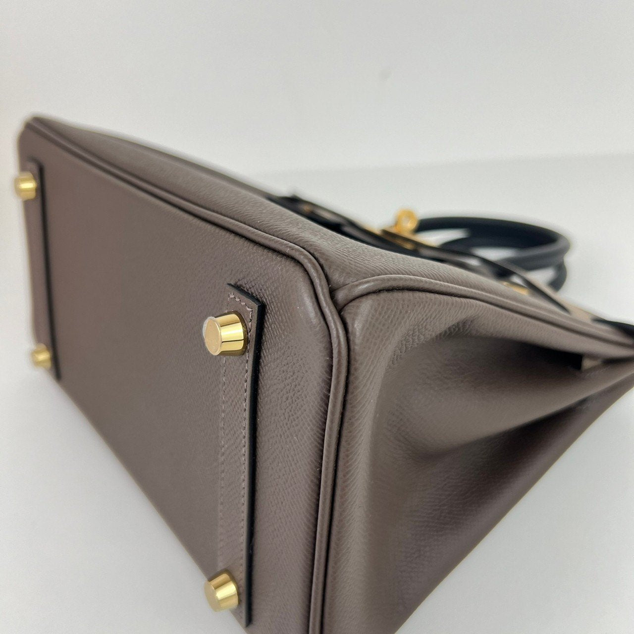 Birkin25 tricolor バーキン25 Ecorce/Etoupe/Black エコルセ/エトープ/ブラック GHW ゴールド金具 Stamp-W W刻印