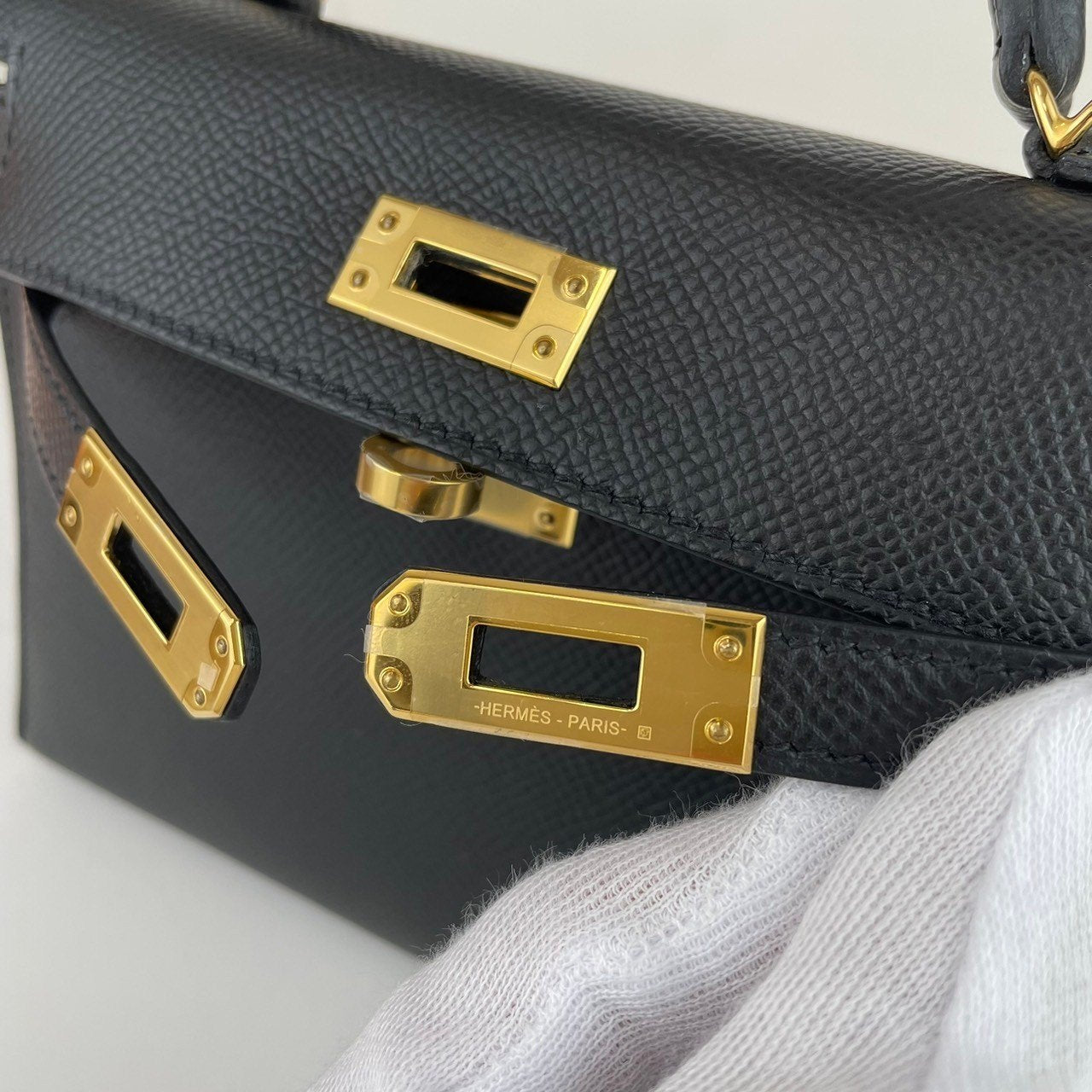 Mini kelly ミニケリー Black ブラック Epsom エプソン GHW ゴールド金具 Z刻