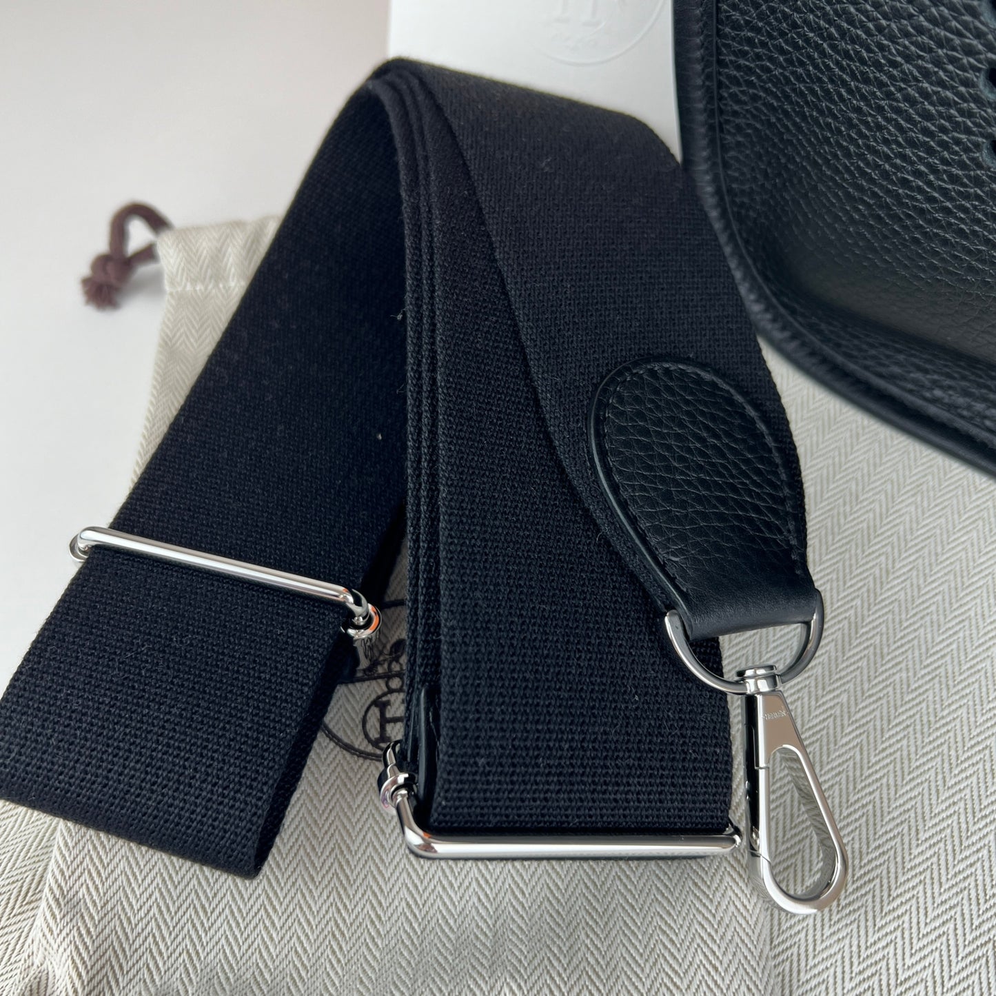 Evlyn PM エヴリンPM Black ブラック Taurillon Clemence トリヨンクレマンス PHW シルバー金具 Stamp-K K刻印