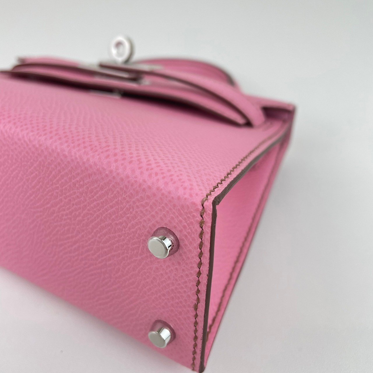 Mini kelly ミニケリー Bubblegum バブルガム Epsom エプソン PHW シルバー金具 Stamp-B B刻印
