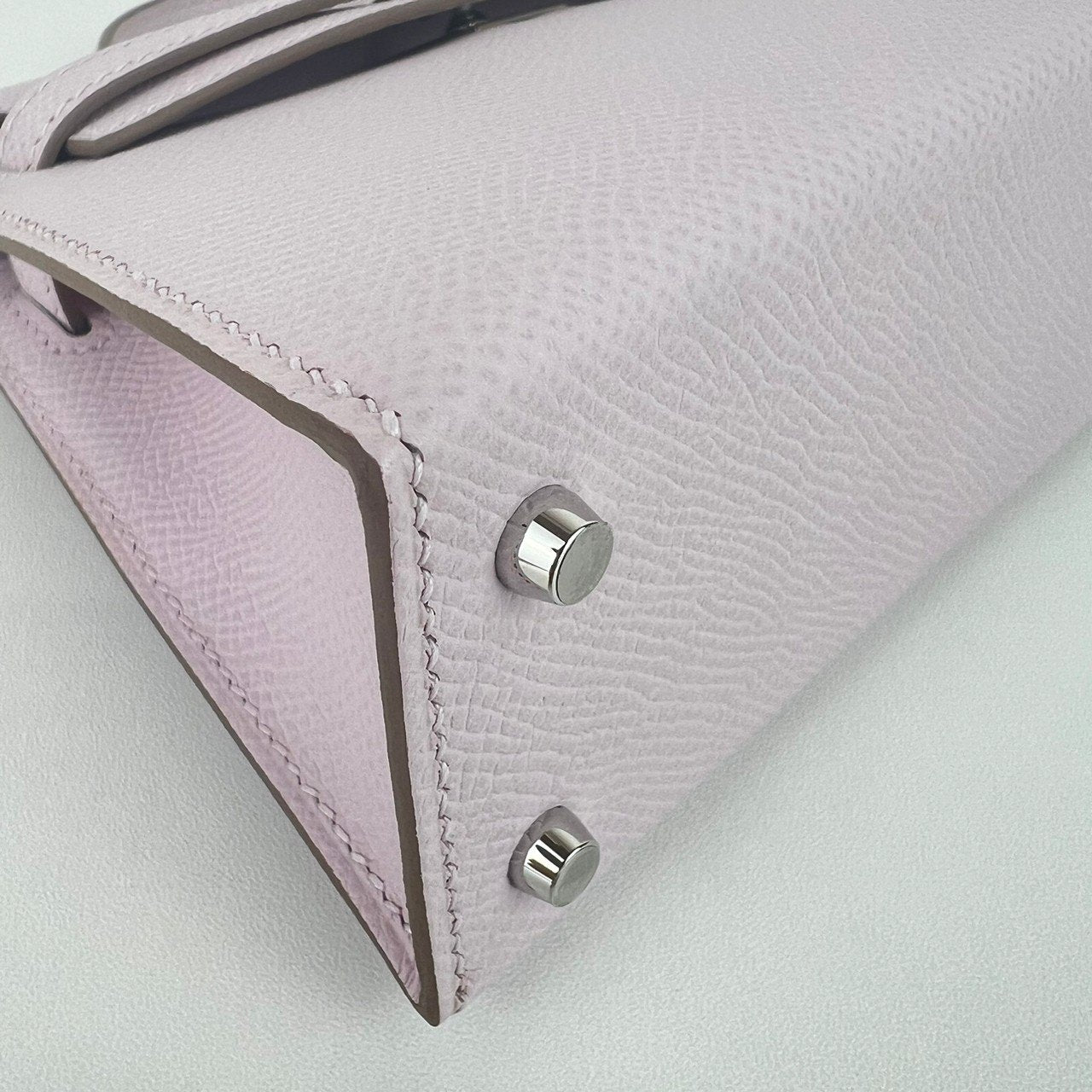 Mini kelly ミニケリー Mauve pale モーヴペール PHW シルバー金具 Stamp-B B刻