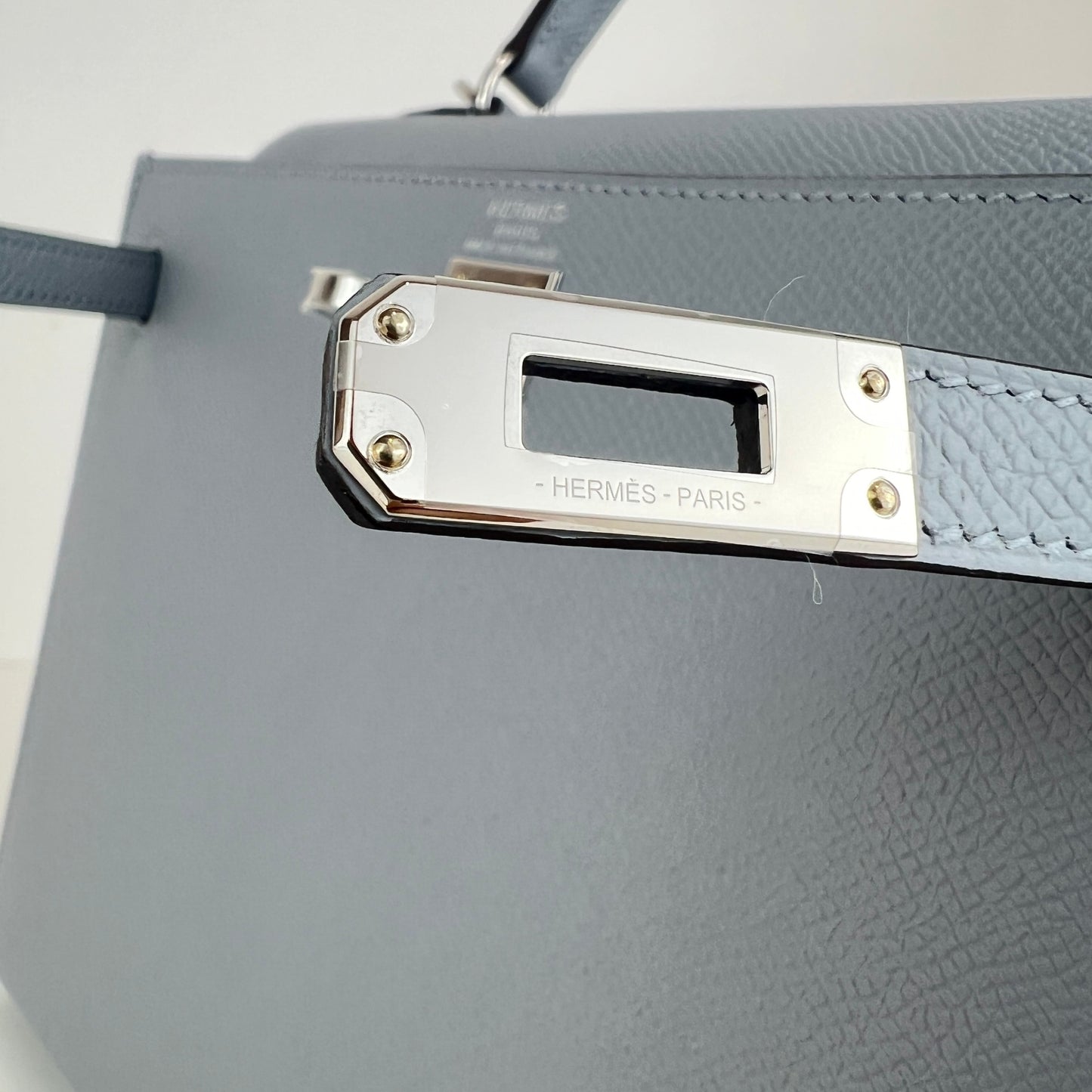 Hermès エルメス Kelly25 ケリー25 Stamp-K K刻印 Epsom エプソン Gris pantian グリパンタン PHW シルバー金具