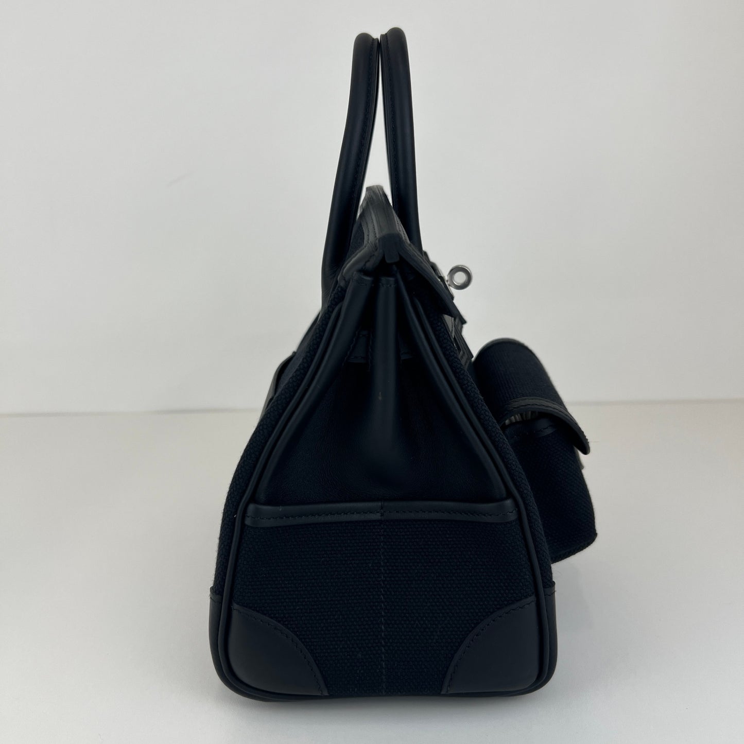 Birkin25 cargo バーキン25 カーゴ Toile goéland canvas トワルゴエランキャンバス シルバー金具 Stamp-U U刻印 Togo トゴ