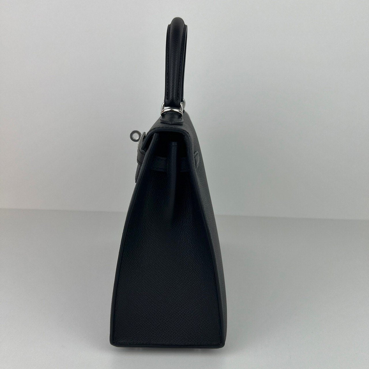 Kelly25 ケリー25 Black ブラック Epsom エプソン PHW シルバー金具 Stamp-W W刻印