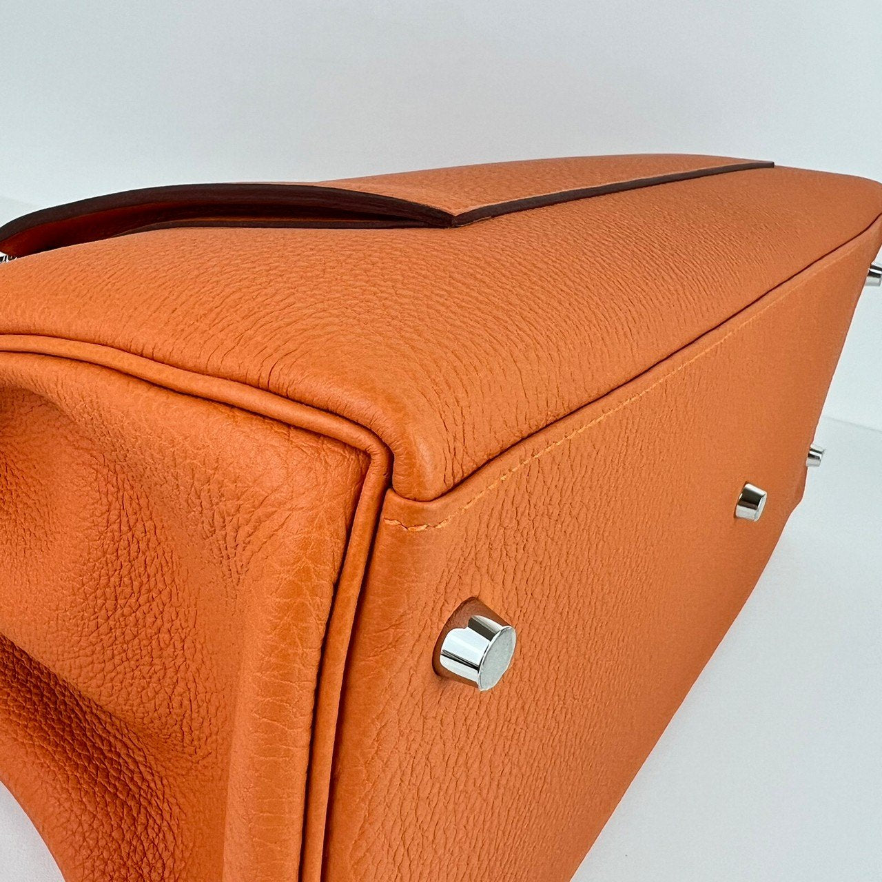 Kelly42 maxi ケリー42 マキシ Orange オレンジ PHW シルバー金具 Togo トゴ シルバー金具 Stamp-W W刻印