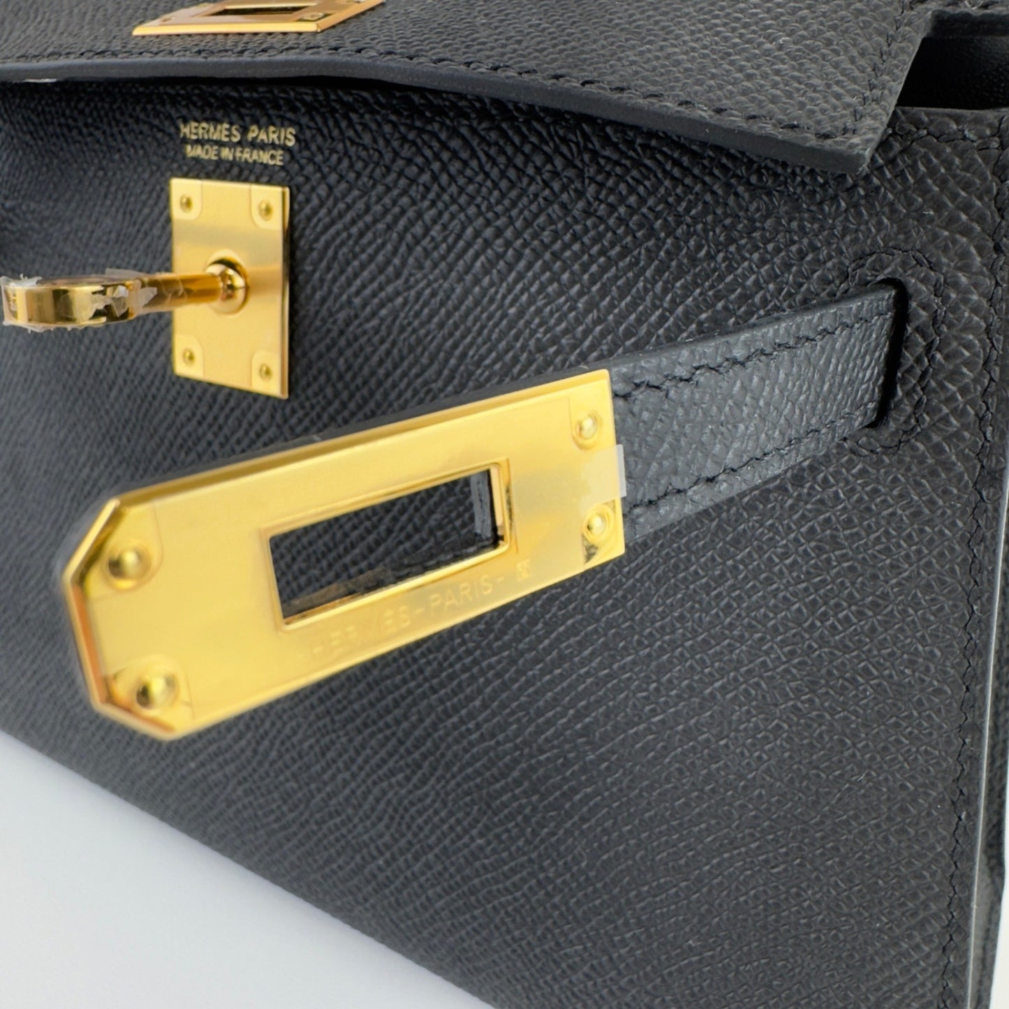 Mini kelly ミニケリー Black ブラック Epsom エプソン GHW ゴールド金具 Stamp-W W刻印