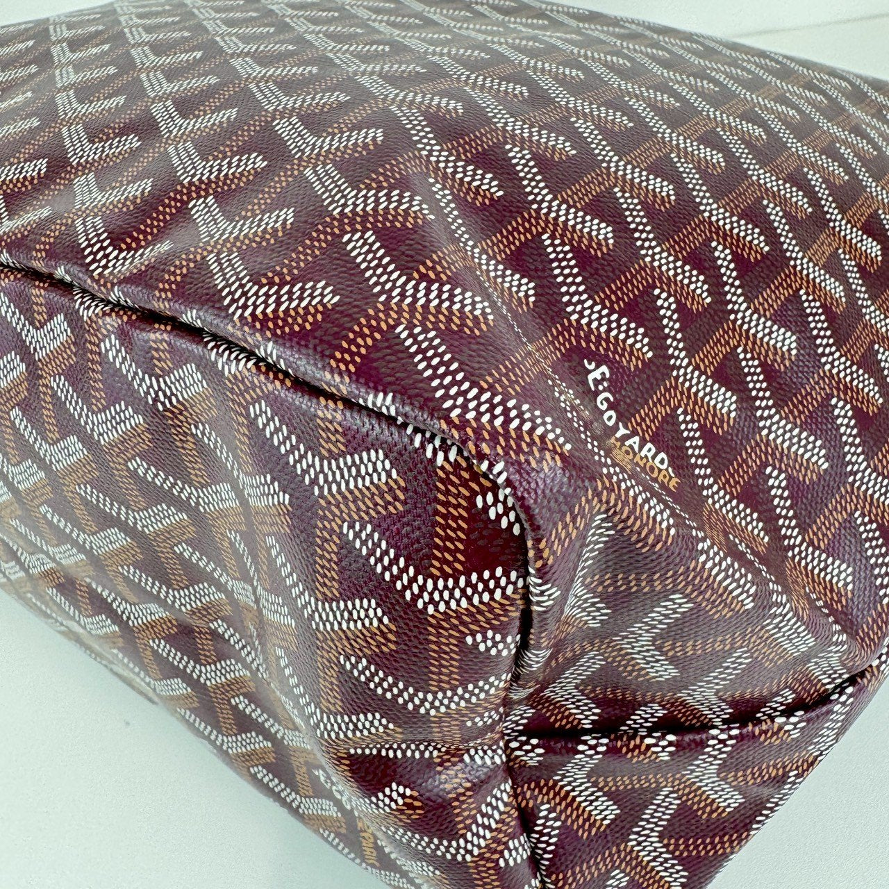 サンルイPM ボルドー ゴヤールディンキャンバス/シュヴロッシュカーフスキン