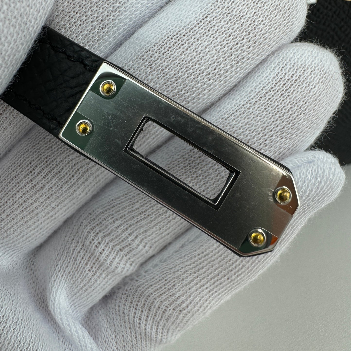 Mini kelly ミニケリー Black ブラック EHW エレクトラム金具 Stamp-K K刻 Epsom エプソン